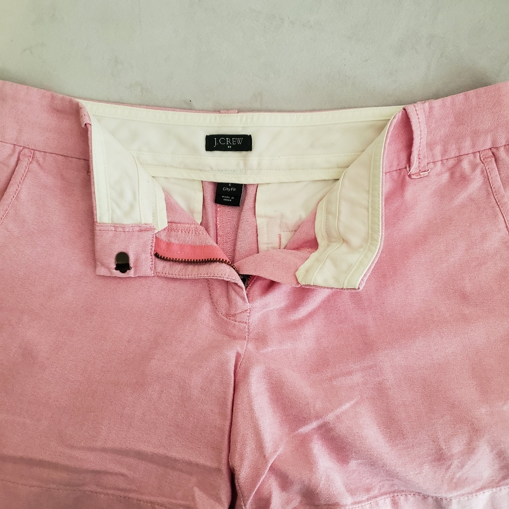 🎀3/$25 J. Crew Pink Chino City Fit Shorts